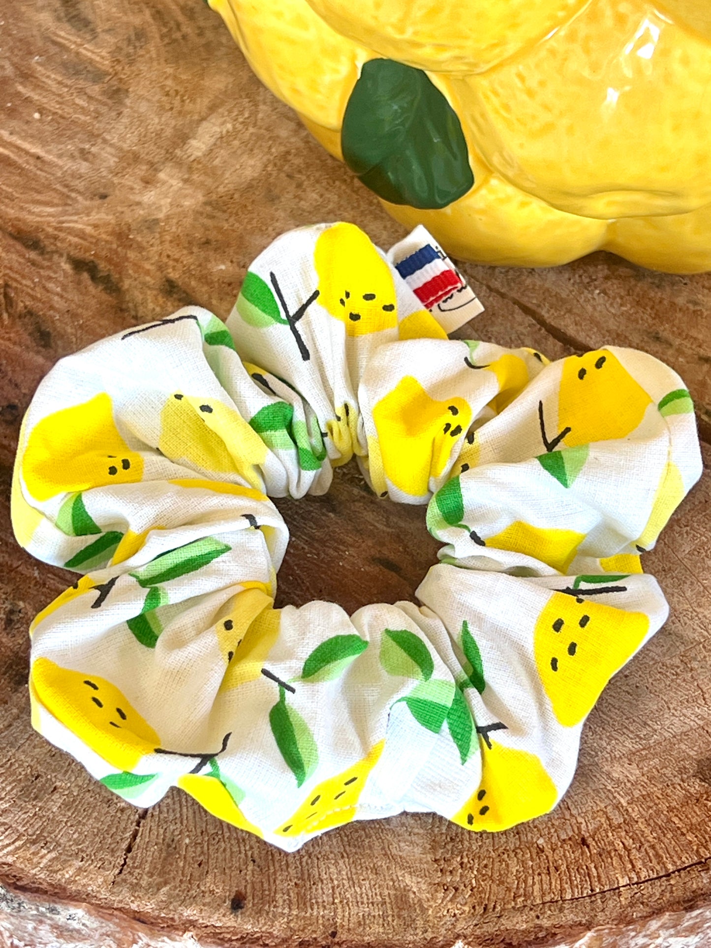 L'indémodable chouchou - coton blanc motifs citrons