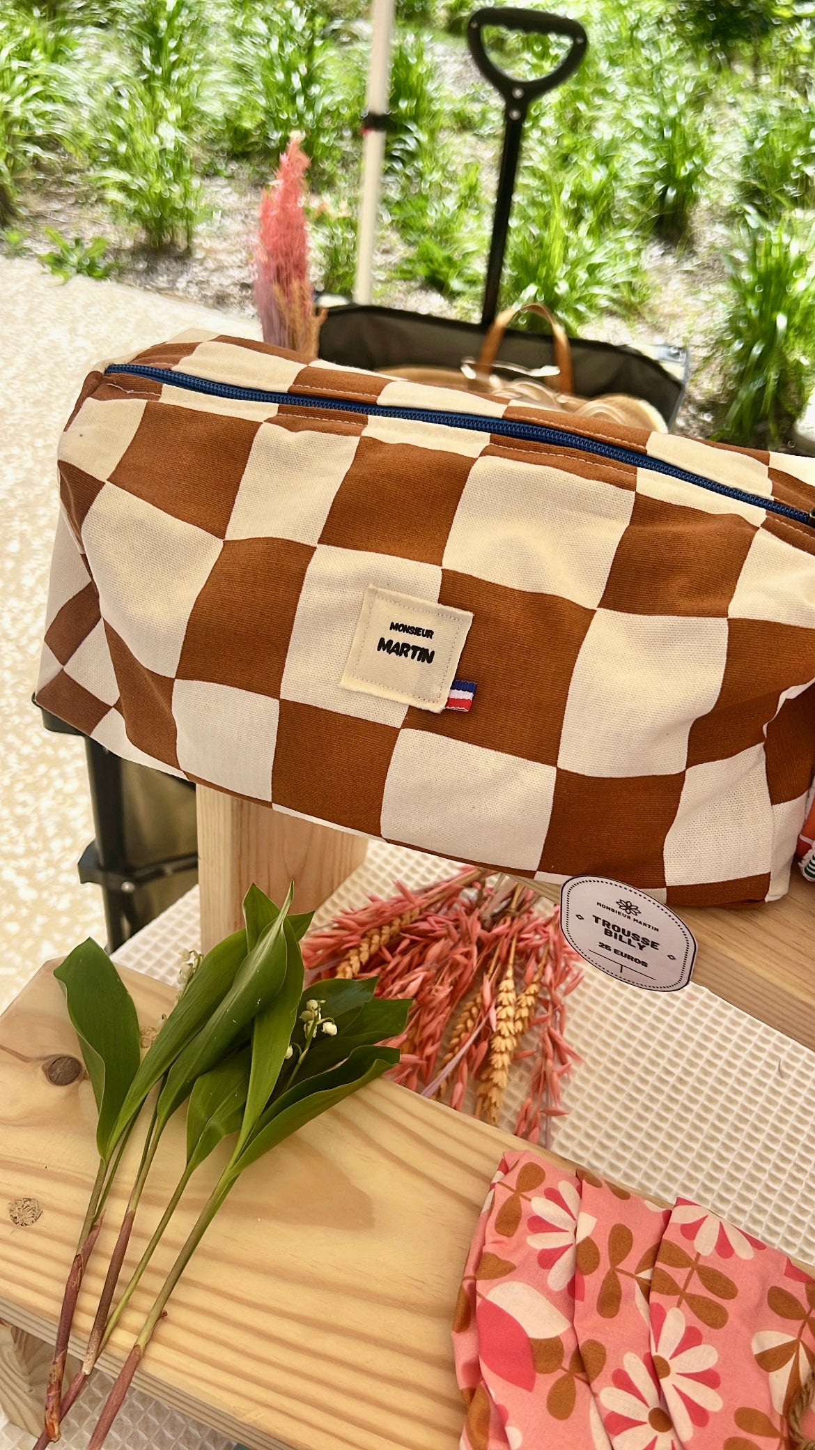 Trousse Billie – Grande trousse rectangulaire en coton