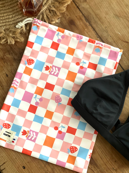 Grande pochette imperméable – Pochette colorée multifonction pour plage et piscine