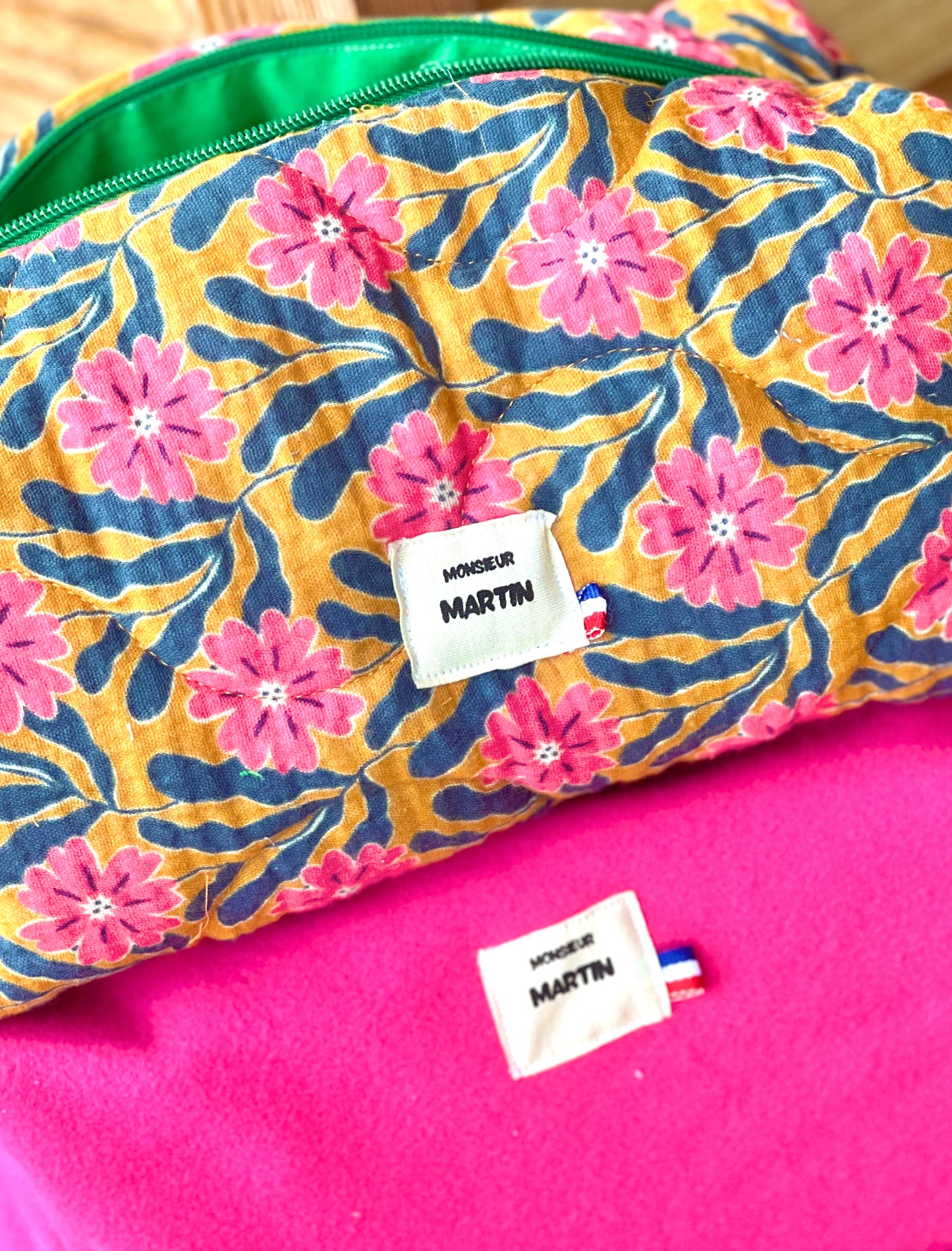 Trousse de toilette XXL Billie en double gaze – Très grande, légère et pratique pour voyage et salle de bain