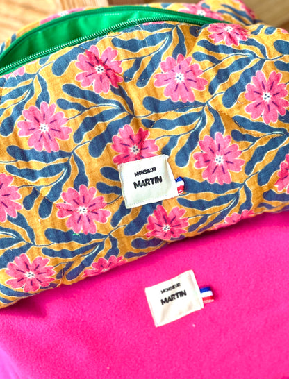 Trousse de toilette XXL Billie en double gaze – Très grande, légère et pratique pour voyage et salle de bain