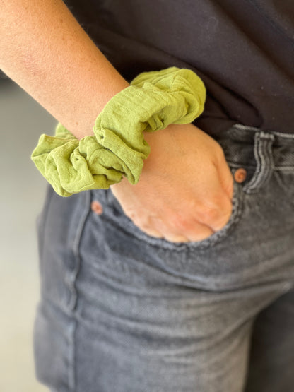 Chouchou en double gaz différentes couleurs