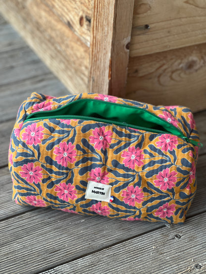 Trousse de toilette XXL Billie en double gaze – Très grande, légère et pratique pour voyage et salle de bain