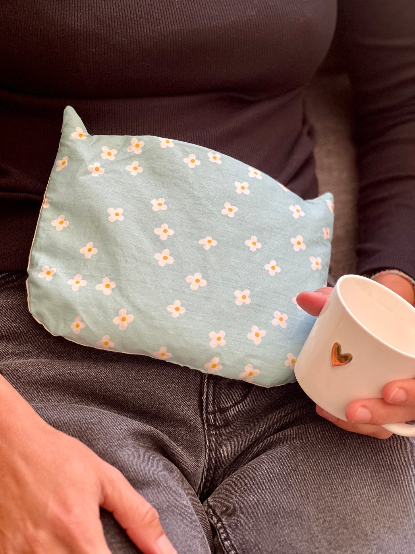 Bouillotte Chat – Bouillotte sèche artisanale en coton