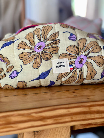 Trousse de toilette XXL Billie en double gaze – Très grande, légère et pratique pour voyage et salle de bain